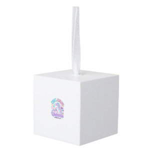 Eenhoorn Neon Arcade Eenhoorn Retro Stijl Product Kubus Ornament