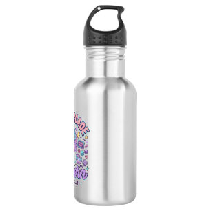 Eenhoorn Neon Arcade Eenhoorn Retro Stijl Product Waterfles