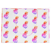 Eenhoorn Neon Cadeautas (Achterkant)