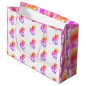 Eenhoorn Neon Cadeautas (Voorkant Gekanteld)