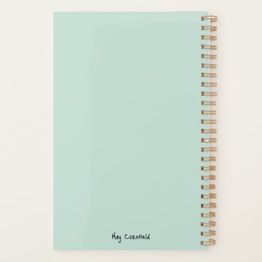 Eenhoorn onder regenboog & onder harten planner (Achterkant)