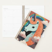 Eenhoorn onder regenboog & onder harten planner (Display)