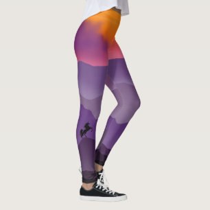 Eenhoorn op bergketen leggings