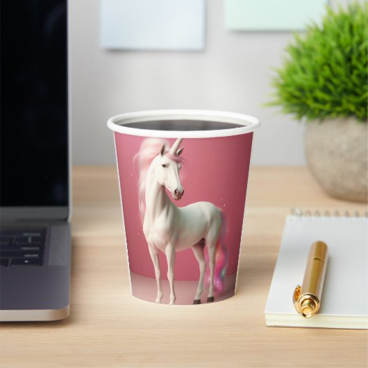 Eenhoorn party cups papieren bekers (Insitu)