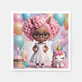 Eenhoorn party girl servet