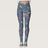 Eenhoorn Patches Denim leggings (Voorkant)