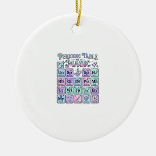 Eenhoorn Periodiek Systeem van Magie Grafisch Ontw Keramisch Ornament