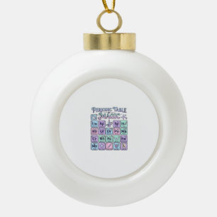 Eenhoorn Periodiek Systeem van Magie Grafisch Ontw Keramische Bal Ornament