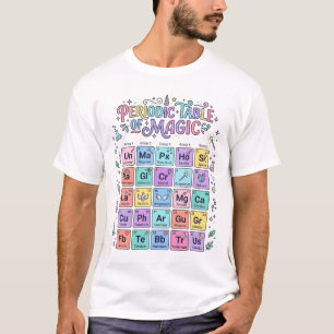 Eenhoorn Periodiek Systeem van Magie Trendy Schatt T-shirt