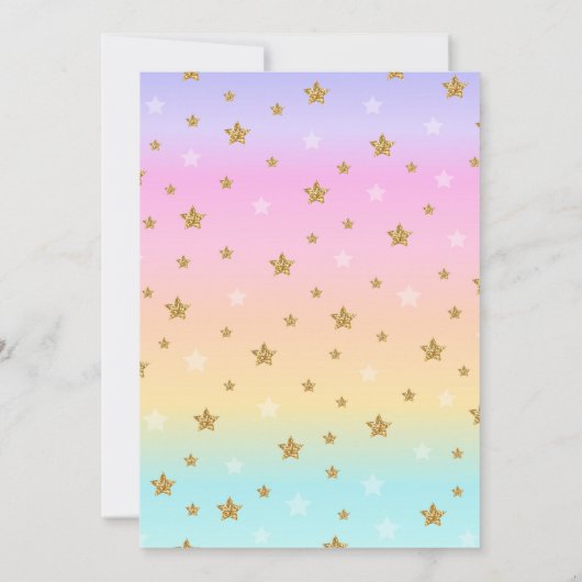 Eenhoorn Pool Party Verjaardag Uitnodiging Roze &  (Achterkant)