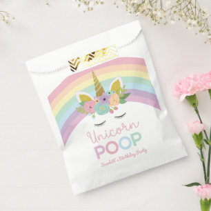 Eenhoorn Poop Rainbows Verjaardagsfeest Traktatie Bedankzakje