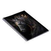 Eenhoorn Portrait Animal Fantasy Natuur Wildlife Notitieboek (Rechterzijde)