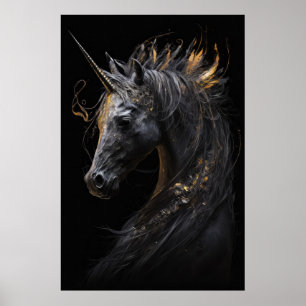Eenhoorn Portrait Animal Fantasy Natuur Wildlife Poster