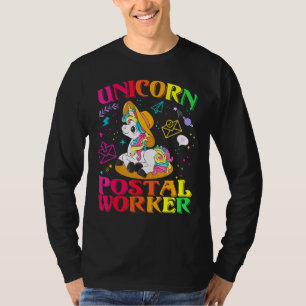 Eenhoorn Postal Worker Vrouwen Meisjes T-shirt