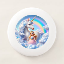 Eenhoorn Princess Rainbow Frisbee, Pastel Fun