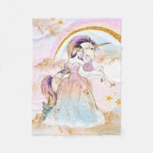 Eenhoorn Prinses Dekbed Fleece Deken