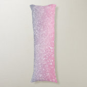 Eenhoorn Prinses Glitter #5a (Faux Glitter) Lichaamskussen (Voorkant Verticaal)