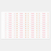 Eenhoorn Prinses Terug naar School Kleding Labels (Vel)