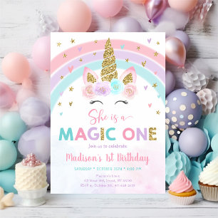 Eenhoorn Rainbow Magic One Eerste Verjaardag Kaart