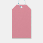 Eenhoorn Rainbow Pink Gold Pastel Verjaardag Cadeaulabel (Achterkant)