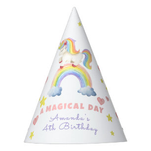 Eenhoorn Regenboog Magische Verjaardag Feesthoedjes