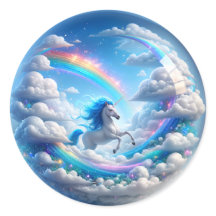 Eenhoorn Regenboog Sticker – Soaring Fantasy Magic