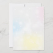 Eenhoorn regenboog tropische verjaardag kaart (Achterkant)