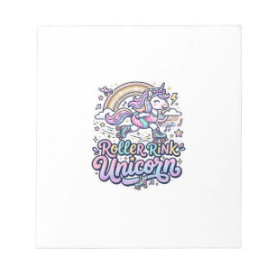 Eenhoorn Roller Rink Eenhoorn Premium Vector Stick Notitieblok