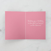 Eenhoorn, Roze, Verjaardag Kaart. Kaart (Binnen)
