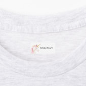 Eenhoorn roze wit naam meisje labels (Aangebracht)