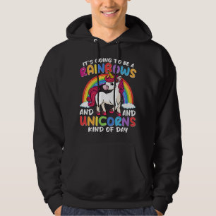 Eenhoorn Schattig Whimsisch Grappig Regenbogen En Hoodie