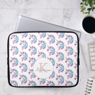 Eenhoorn Schattigee Waterverf Patroon Aangepaste n Laptop Sleeve