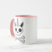 Eenhoorn Schedel en Kruisbeenderen Mok (Voorkant links)