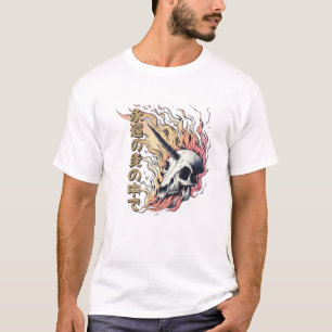 Eenhoorn Schedel - In de Eeuwige Vlammen T-shirt