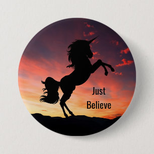 Eenhoorn Silhouette Button
