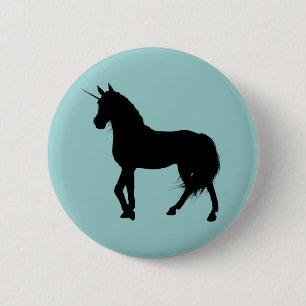 Eenhoorn Silhouette Button