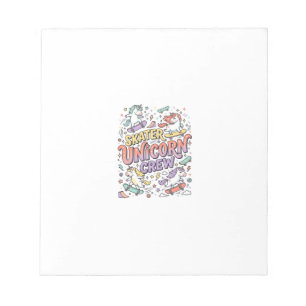 Eenhoorn Skater Eenhoorn Crew Whimsical Zazzle Ont Notitieblok