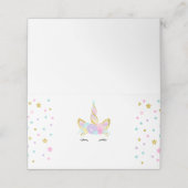 Eenhoorn Slijm Plaats Kaart Zeemeermin Tafelnummer (Buitenkant ongevouwen)