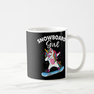 Eenhoorn Snowboarden Skiën Dabbing Eenhoorn Snowbo Koffiemok