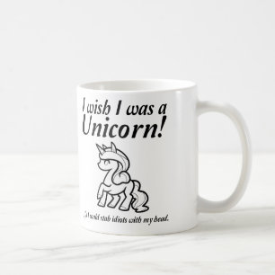 Eenhoorn Steek Grappige T-Shirt Koffiemok