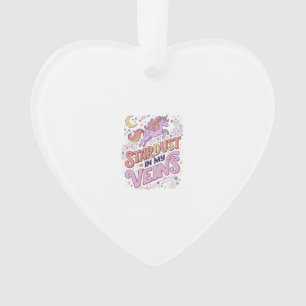 Eenhoorn Sterrenstof in Mijn Aderen Whimsical Merc Ornament
