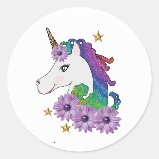 Eenhoorn Sticker (Voorkant)