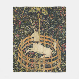 Eenhoorn Tapestries Captivity Middeleeuws Tapestry Fleece Deken