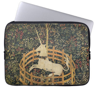 Eenhoorn Tapestries Captivity Middeleeuws Tapestry Laptop Sleeve