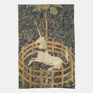 Eenhoorn Tapestries Captivity Middeleeuws Tapestry Theedoek