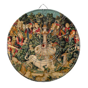 Eenhoorn tapijten gevonden legende mythisch dartbord