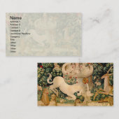 Eenhoorn tapijten gevonden legende mythisch visitekaartje (Voorkant / Achterkant)