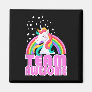 Eenhoorn Team Awesome Regenboog Jga Trouwen Bruid Magneet