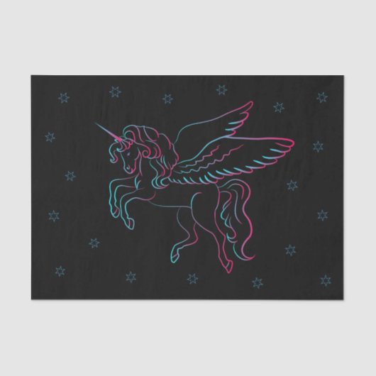 Eenhoorn tissuepapier (Voorkant)