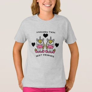 eenhoorn tweelingzus t-shirt